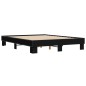 vidaXL Bettgestell Schwarz 150x200 cm Holzwerkstoff und Metall vidaXL Bettgestell Schwarz 150x200 cm Holzwerkstoff und Metall