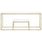 vidaXL Couchtisch Golden Edelstahl und Hartglas vidaXL Couchtisch Golden Edelstahl und Hartglas