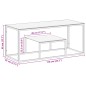 vidaXL Couchtisch Golden Edelstahl und Hartglas vidaXL Couchtisch Golden Edelstahl und Hartglas