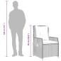 vidaXL 5-tlg. Garten-Essgruppe mit Kissen Grau Poly Rattan vidaXL 5-tlg. Garten-Essgruppe mit Kissen Grau Poly Rattan