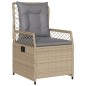 vidaXL 3-tlg. Garten-Essgruppe mit Kissen Beige Poly Rattan vidaXL 3-tlg. Garten-Essgruppe mit Kissen Beige Poly Rattan