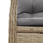 vidaXL 3-tlg. Garten-Essgruppe mit Kissen Beige Poly Rattan vidaXL 3-tlg. Garten-Essgruppe mit Kissen Beige Poly Rattan