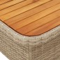 vidaXL 3-tlg. Garten-Essgruppe mit Kissen Beige Poly Rattan vidaXL 3-tlg. Garten-Essgruppe mit Kissen Beige Poly Rattan