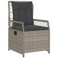 vidaXL 7-tlg. Garten-Essgruppe mit Kissen Hellgrau Poly Rattan vidaXL 7-tlg. Garten-Essgruppe mit Kissen Hellgrau Poly Rattan