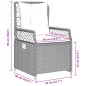 vidaXL 7-tlg. Garten-Essgruppe mit Kissen Hellgrau Poly Rattan vidaXL 7-tlg. Garten-Essgruppe mit Kissen Hellgrau Poly Rattan