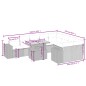 vidaXL 10-tlg. Garten-Sofagarnitur mit Kissen Beige Poly Rattan vidaXL 10-tlg. Garten-Sofagarnitur mit Kissen Beige Poly Rattan