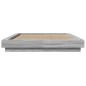 vidaXL Bettgestell Grau Sonoma 120x190 cm Holzwerkstoff vidaXL Bettgestell Grau Sonoma 120x190 cm Holzwerkstoff