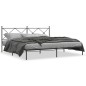 vidaXL Bettgestell mit Kopfteil Metall Schwarz 200x200 cm vidaXL Bettgestell mit Kopfteil Metall Schwarz 200x200 cm