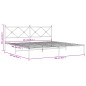 vidaXL Bettgestell mit Kopfteil Metall Schwarz 200x200 cm vidaXL Bettgestell mit Kopfteil Metall Schwarz 200x200 cm