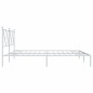 vidaXL Bettgestell mit Kopfteil Metall Weiß 183x213 cm vidaXL Bettgestell mit Kopfteil Metall Weiß 183x213 cm
