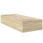 vidaXL Bettgestell ohne Matratze Sonoma-Eiche 75x190 cm Holzwerkstoff vidaXL Bettgestell ohne Matratze Sonoma-Eiche 75x190 cm Holzwerkstoff