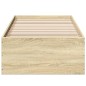 vidaXL Bettgestell ohne Matratze Sonoma-Eiche 75x190 cm Holzwerkstoff vidaXL Bettgestell ohne Matratze Sonoma-Eiche 75x190 cm Holzwerkstoff