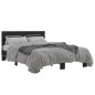 vidaXL Bettgestell Schwarz 135x190 cm Holzwerkstoff und Metall vidaXL Bettgestell Schwarz 135x190 cm Holzwerkstoff und Metall