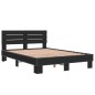 vidaXL Bettgestell Schwarz 135x190 cm Holzwerkstoff und Metall vidaXL Bettgestell Schwarz 135x190 cm Holzwerkstoff und Metall