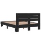 vidaXL Bettgestell Schwarz 135x190 cm Holzwerkstoff und Metall vidaXL Bettgestell Schwarz 135x190 cm Holzwerkstoff und Metall