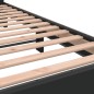 vidaXL Bettgestell Schwarz 135x190 cm Holzwerkstoff und Metall vidaXL Bettgestell Schwarz 135x190 cm Holzwerkstoff und Metall