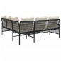 vidaXL 2-tlg. Garten-Sofagarnitur mit Auflagen Schwarz Poly Rattan vidaXL 2-tlg. Garten-Sofagarnitur mit Auflagen Schwarz Poly Rattan