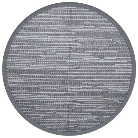 vidaXL Outdoor-Teppich Grau Ø120 cm PP