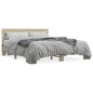 vidaXL Bettgestell Sonoma-Eiche 160x200 cm Holzwerkstoff und Metall vidaXL Bettgestell Sonoma-Eiche 160x200 cm Holzwerkstoff und Metall