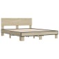 vidaXL Bettgestell Sonoma-Eiche 160x200 cm Holzwerkstoff und Metall vidaXL Bettgestell Sonoma-Eiche 160x200 cm Holzwerkstoff und Metall