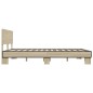vidaXL Bettgestell Sonoma-Eiche 160x200 cm Holzwerkstoff und Metall vidaXL Bettgestell Sonoma-Eiche 160x200 cm Holzwerkstoff und Metall