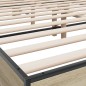 vidaXL Bettgestell Sonoma-Eiche 160x200 cm Holzwerkstoff und Metall vidaXL Bettgestell Sonoma-Eiche 160x200 cm Holzwerkstoff und Metall