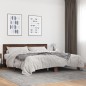 vidaXL Bettgestell Braun Eichen-Optik 200x200 cm Holzwerkstoff Metall vidaXL Bettgestell Braun Eichen-Optik 200x200 cm Holzwerkstoff Metall