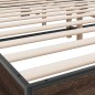 vidaXL Bettgestell Braun Eichen-Optik 200x200 cm Holzwerkstoff Metall vidaXL Bettgestell Braun Eichen-Optik 200x200 cm Holzwerkstoff Metall