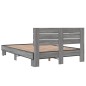 vidaXL Bettgestell Grau Sonoma 120x190 cm Holzwerkstoff und Metall vidaXL Bettgestell Grau Sonoma 120x190 cm Holzwerkstoff und Metall