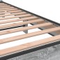 vidaXL Bettgestell Grau Sonoma 120x190 cm Holzwerkstoff und Metall vidaXL Bettgestell Grau Sonoma 120x190 cm Holzwerkstoff und Metall