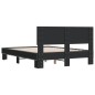 vidaXL Bettgestell Schwarz 135x190 cm Holzwerkstoff und Metall vidaXL Bettgestell Schwarz 135x190 cm Holzwerkstoff und Metall