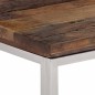 vidaXL Konsolentisch Silbern Edelstahl und Massive Holzschwellen vidaXL Konsolentisch Silbern Edelstahl und Massive Holzschwellen