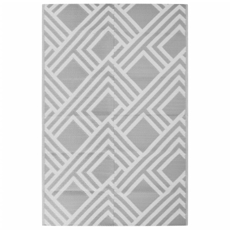 vidaXL Outdoor-Teppich Grau 190x290 cm PP