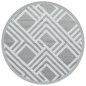 vidaXL Outdoor-Teppich Grau Ø200 cm PP vidaXL Outdoor-Teppich Grau Ø200 cm PP