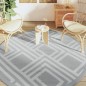 vidaXL Outdoor-Teppich Grau Ø200 cm PP vidaXL Outdoor-Teppich Grau Ø200 cm PP