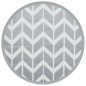 vidaXL Outdoor-Teppich Grau Ø200 cm PP vidaXL Outdoor-Teppich Grau Ø200 cm PP