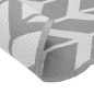 vidaXL Outdoor-Teppich Grau Ø200 cm PP vidaXL Outdoor-Teppich Grau Ø200 cm PP