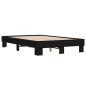 vidaXL Bettgestell Schwarz 140x200 cm Holzwerkstoff und Metall vidaXL Bettgestell Schwarz 140x200 cm Holzwerkstoff und Metall