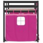 vidaXL Etagenbett mit Vorhängen Rosa 90x200 cm Massivholz Kiefer vidaXL Etagenbett mit Vorhängen Rosa 90x200 cm Massivholz Kiefer