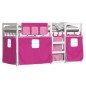 vidaXL Etagenbett mit Vorhängen Rosa 90x190 cm Massivholz Kiefer vidaXL Etagenbett mit Vorhängen Rosa 90x190 cm Massivholz Kiefer