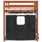 vidaXL Etagenbett mit Vorhängen Weiß & Schwarz 90x190 cm Kiefernholz vidaXL Etagenbett mit Vorhängen Weiß & Schwarz 90x190 cm Kiefernholz