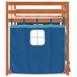 vidaXL Etagenbett mit Vorhängen Blau 80x200 cm Massivholz Kiefer vidaXL Etagenbett mit Vorhängen Blau 80x200 cm Massivholz Kiefer