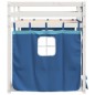 vidaXL Etagenbett mit Vorhängen Blau 75x190 cm Massivholz Kiefer vidaXL Etagenbett mit Vorhängen Blau 75x190 cm Massivholz Kiefer
