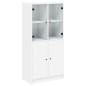 vidaXL Highboard mit Türen Weiß 68x37x142 cm Holzwerkstoff vidaXL Highboard mit Türen Weiß 68x37x142 cm Holzwerkstoff