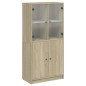 vidaXL Highboard mit Türen Sonoma-Eiche 68x37x142 cm Holzwerkstoff vidaXL Highboard mit Türen Sonoma-Eiche 68x37x142 cm Holzwerkstoff