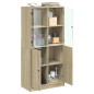 vidaXL Highboard mit Türen Sonoma-Eiche 68x37x142 cm Holzwerkstoff vidaXL Highboard mit Türen Sonoma-Eiche 68x37x142 cm Holzwerkstoff