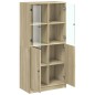 vidaXL Highboard mit Türen Sonoma-Eiche 68x37x142 cm Holzwerkstoff vidaXL Highboard mit Türen Sonoma-Eiche 68x37x142 cm Holzwerkstoff