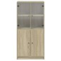 vidaXL Highboard mit Türen Sonoma-Eiche 68x37x142 cm Holzwerkstoff vidaXL Highboard mit Türen Sonoma-Eiche 68x37x142 cm Holzwerkstoff
