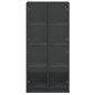 vidaXL Highboard mit Türen Schwarz 68x37x142 cm Holzwerkstoff vidaXL Highboard mit Türen Schwarz 68x37x142 cm Holzwerkstoff