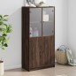 vidaXL Highboard mit Türen Braun Eiche-Optik 68x37x142cm Holzwerkstoff vidaXL Highboard mit Türen Braun Eiche-Optik 68x37x142cm Holzwerkstoff